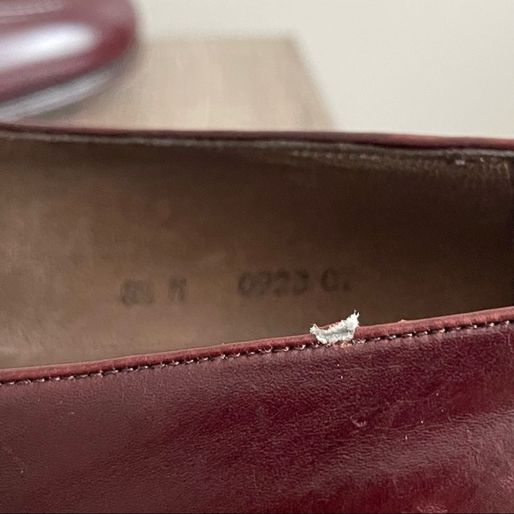 BALLY SWITZERLAND // burgundy leather vintage loafers (Sz. 8.5) - Picture 4 of 6